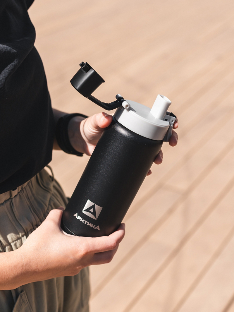 Термокружка 0.5л серии 702 «Сититерм» чёрная - 6